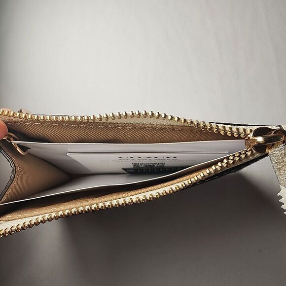 NWT COACH CZ595 Leather Mini Skinny ID Case In Floral Print - Picture 2 of 3